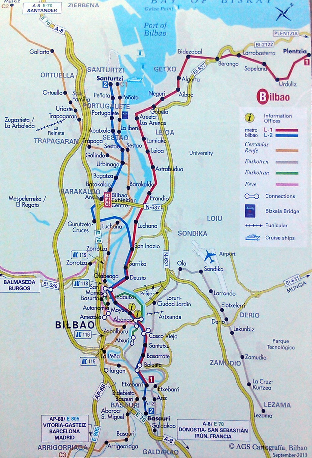 bilbao metro map